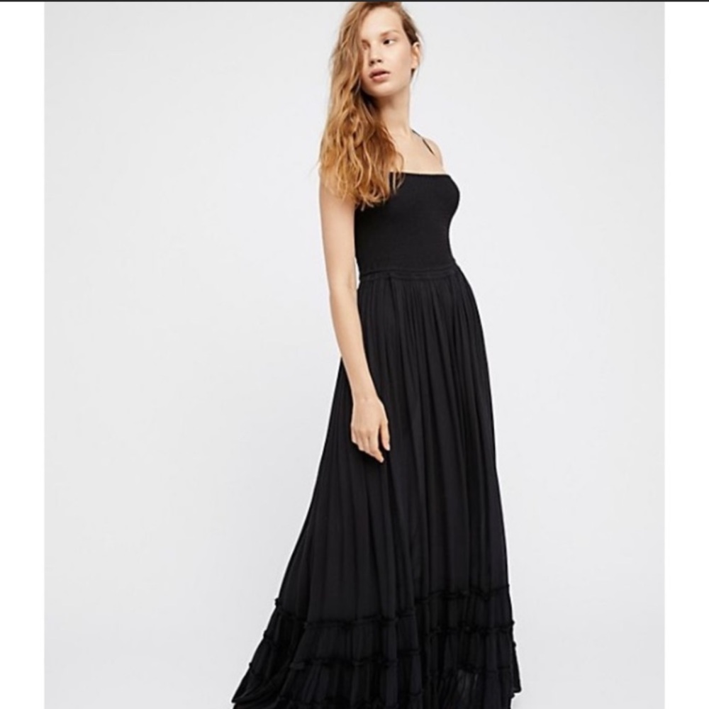 Free People Extratropical Maxi Dress Small Black - Picture 3 of 14